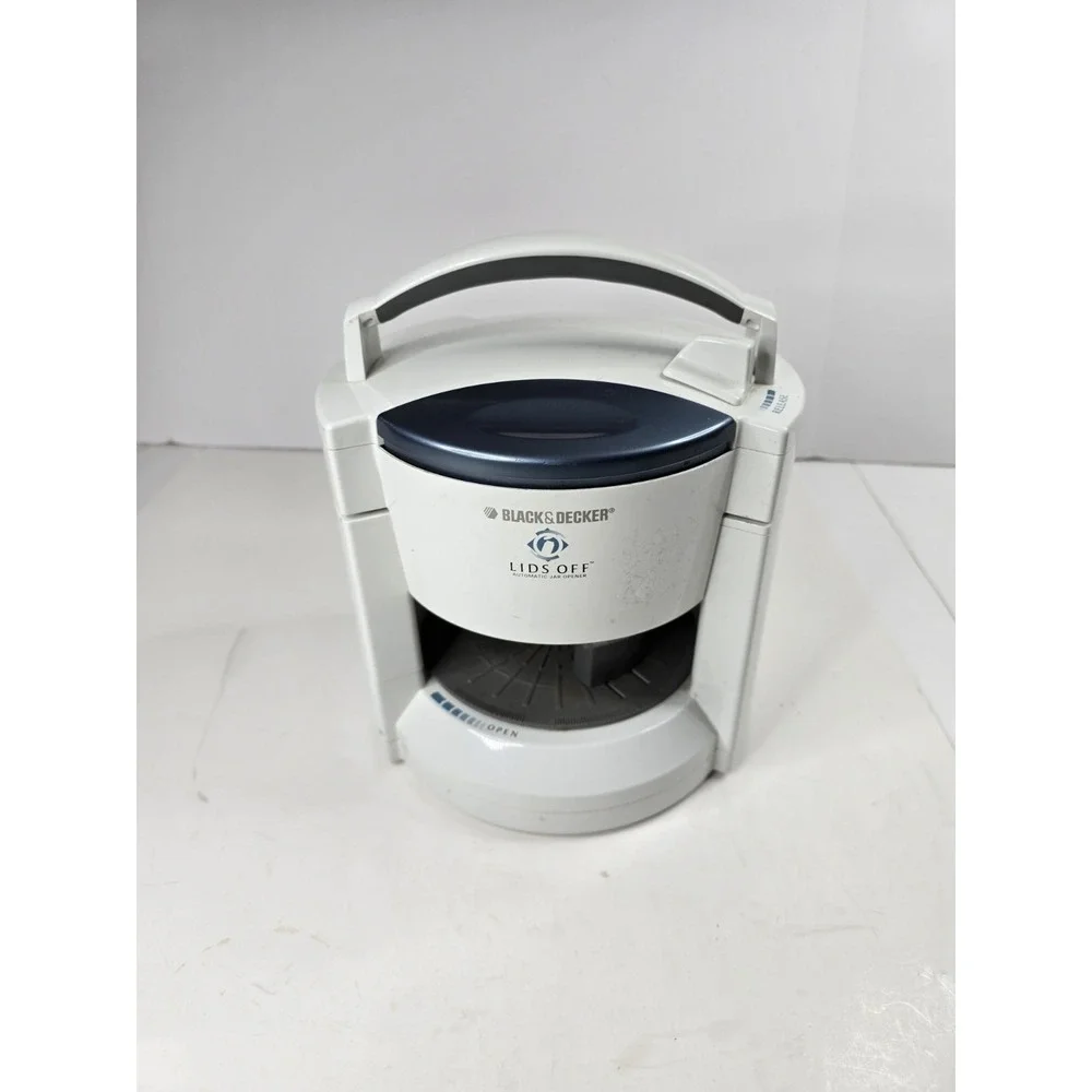 Black & Decker Lids Off Automatic Jar Opener‎ White Model JW200 Kitchen Food